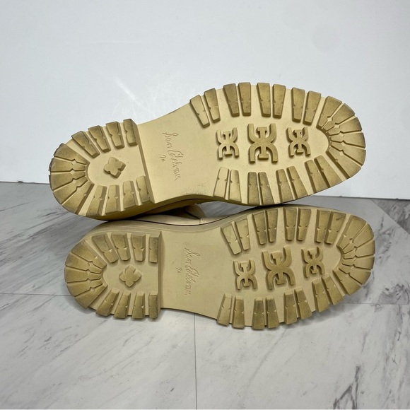 Sam Edelman Laguna Cream Nubuck Lug Sole Chelsea Boot 7 1/2 W - Picture 15 of 16